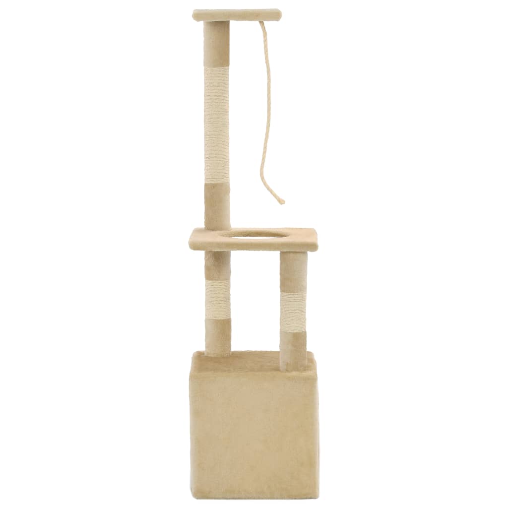 Arbre à chat avec griffoirs en sisal 109 cm Beige