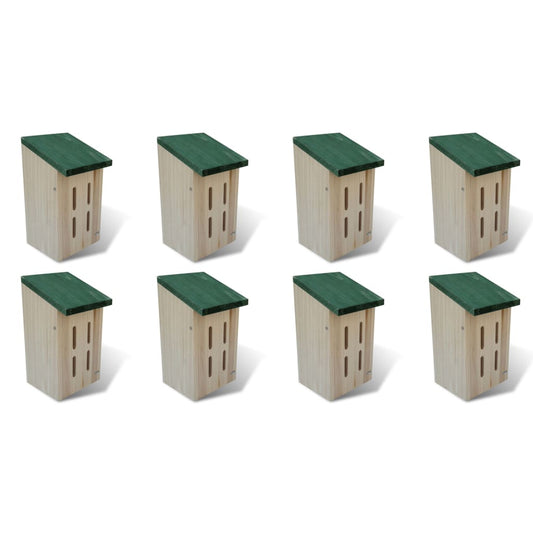 Maison pour papillons 8 pcs Bois 14 x 15 x 22 cm