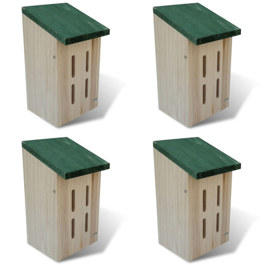 Set de 4 maisons pour paillons 14 x 15 x 22 cm