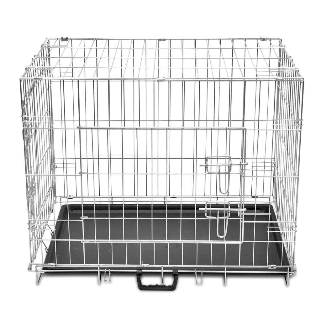 Cage métallique et pliable pour chiens M