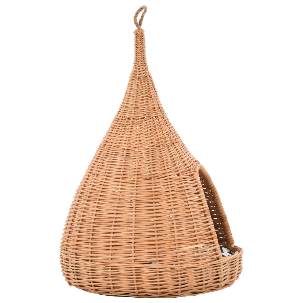 Panier pour chats avec coussin 40x60 cm Saule naturel