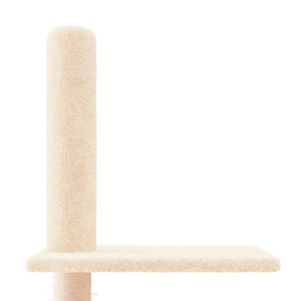 Arbre à chat du sol au plafond Crème 250,5-276,5 cm