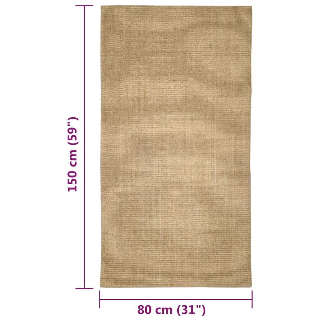 Tapis en sisal pour griffoir 80x150 cm