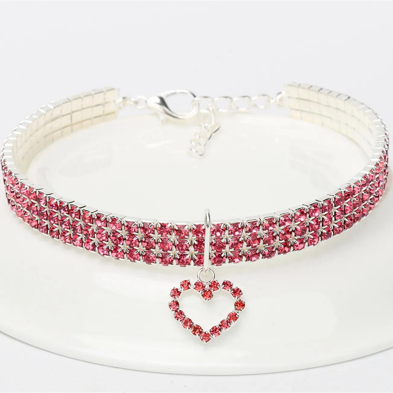 Collier en strass pour chat - Animalerie en ligne Kat-Shop