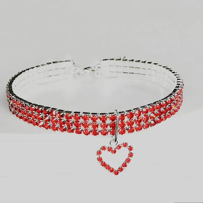 Collier en strass pour chat - Animalerie en ligne Kat-Shop