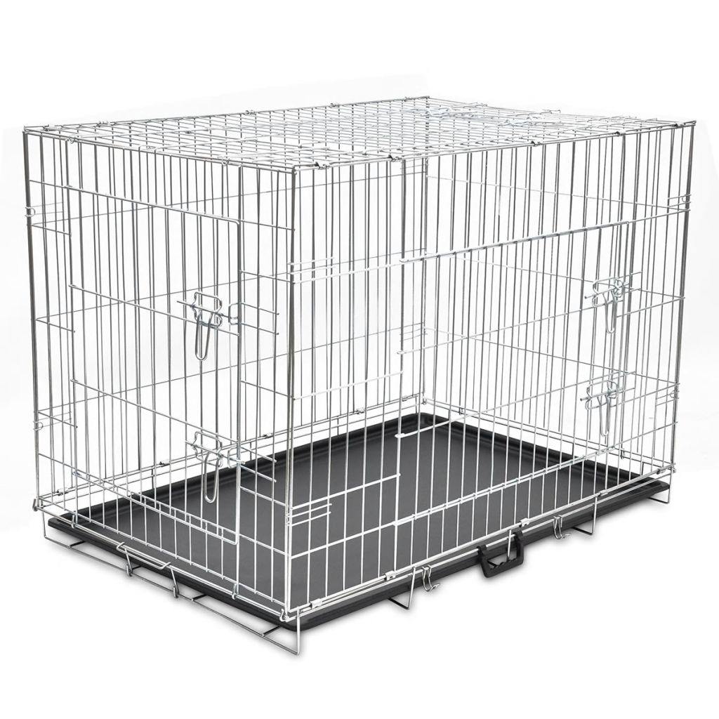 Cage métallique et pliable pour chiens XL - www.kat-shop.be