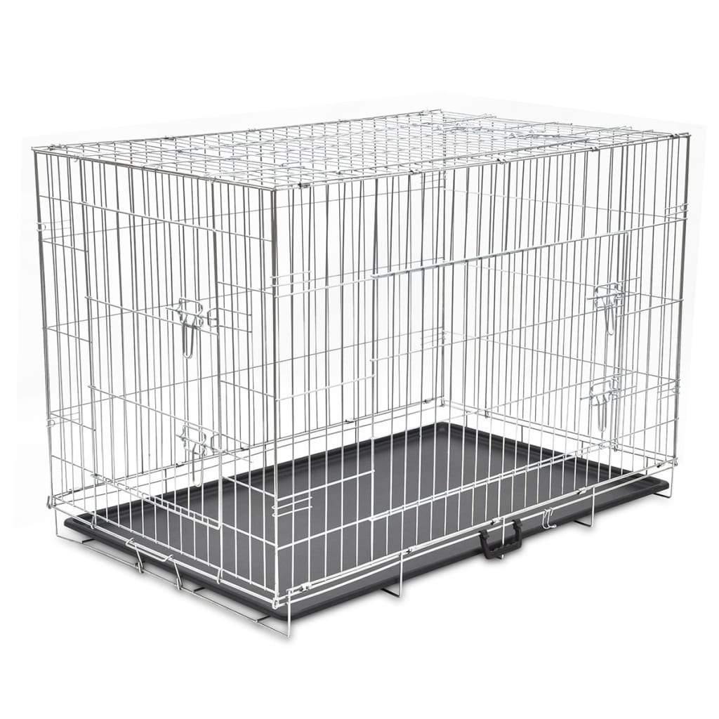 Cage métallique et pliable pour chiens XXL - www.kat-shop.be