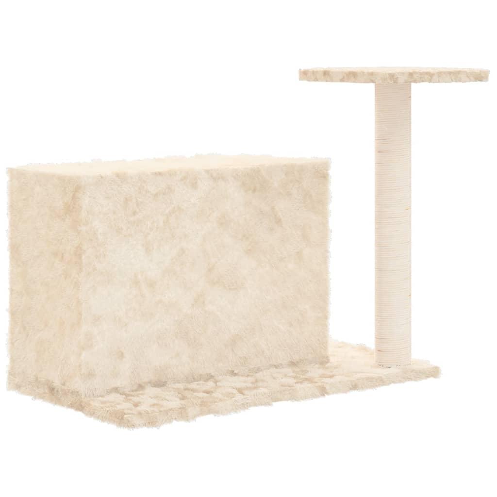 Arbre à chat avec griffoir en sisal Crème 51 cm - Animalerie en ligne www.kat-shop.be