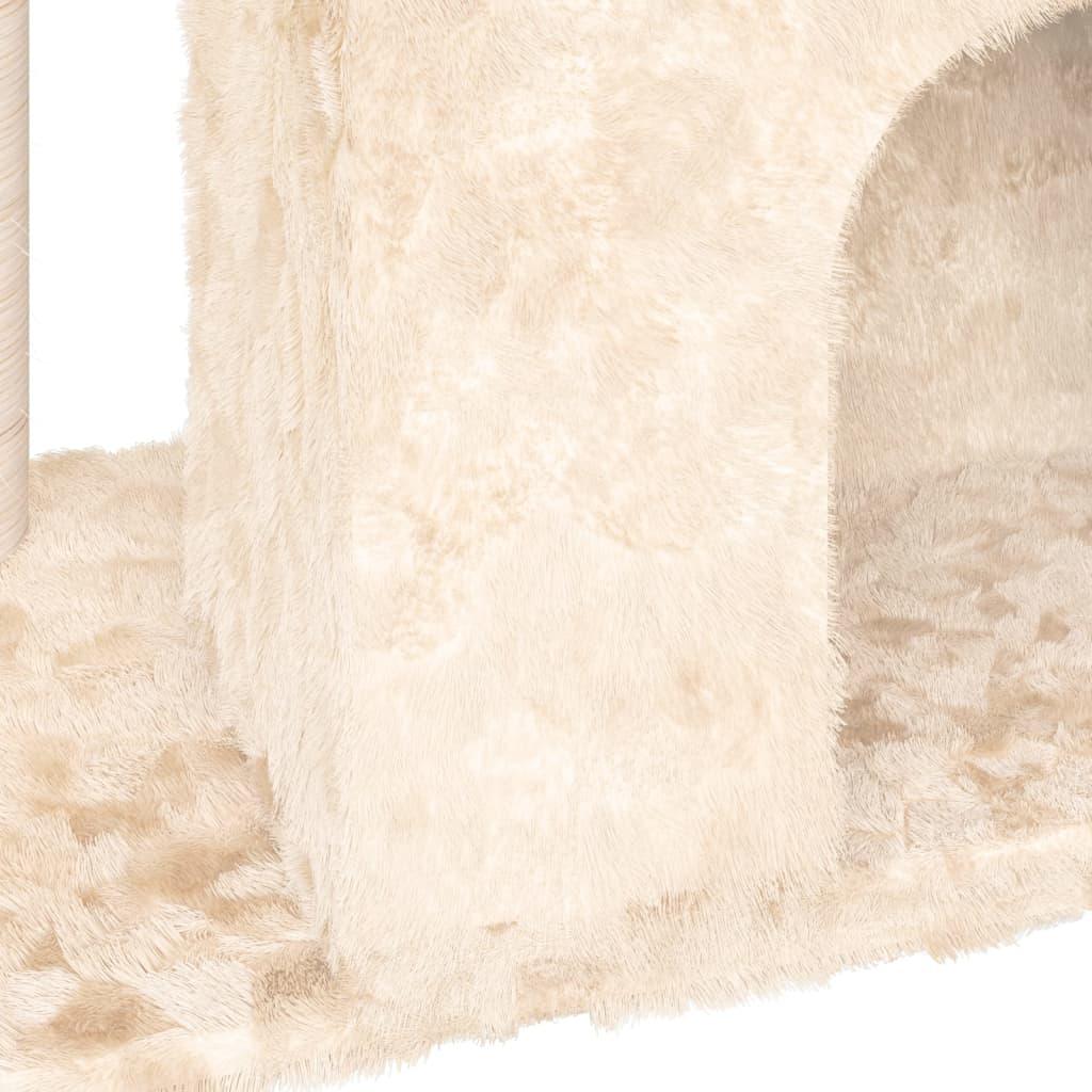 Arbre à chat avec griffoir en sisal Crème 51 cm - Animalerie en ligne www.kat-shop.be