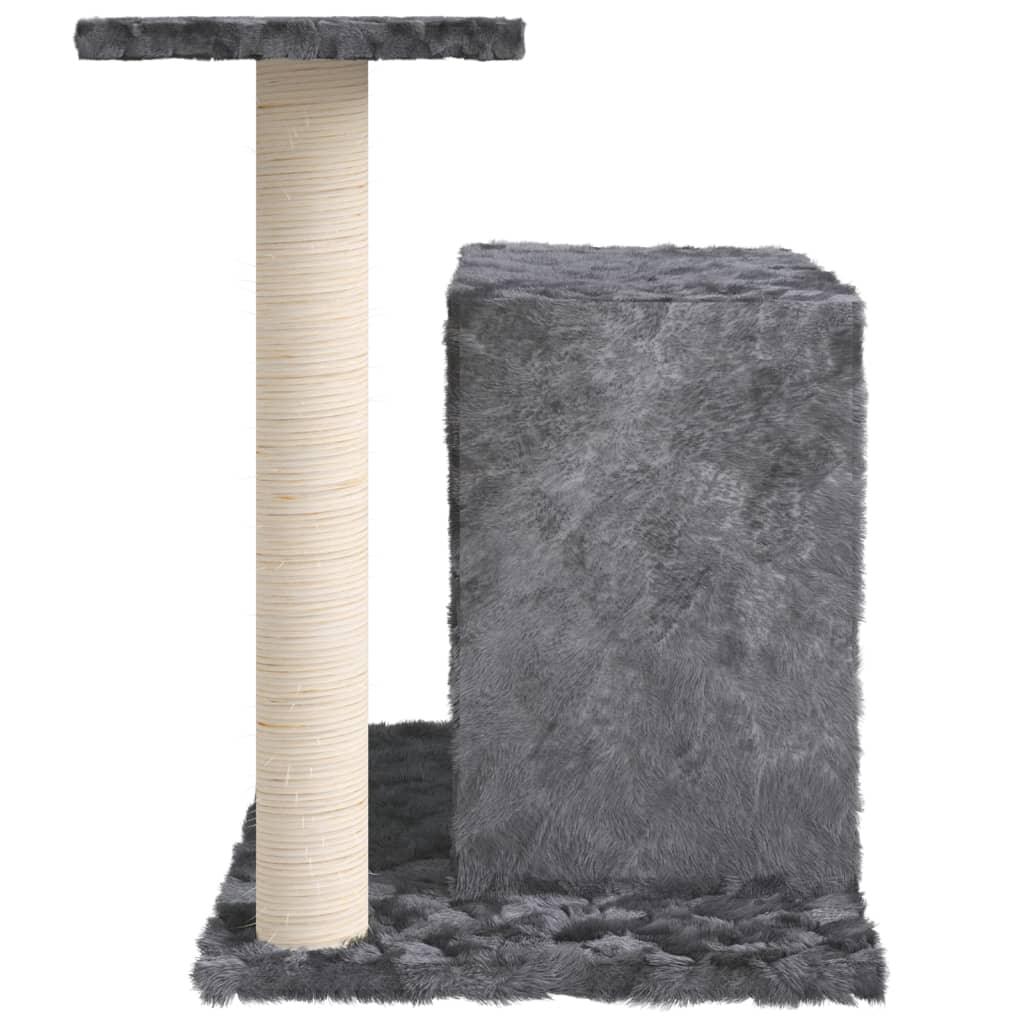 Arbre à chat avec griffoir en sisal Gris foncé 51 cm - Animalerie en ligne www.kat-shop.be