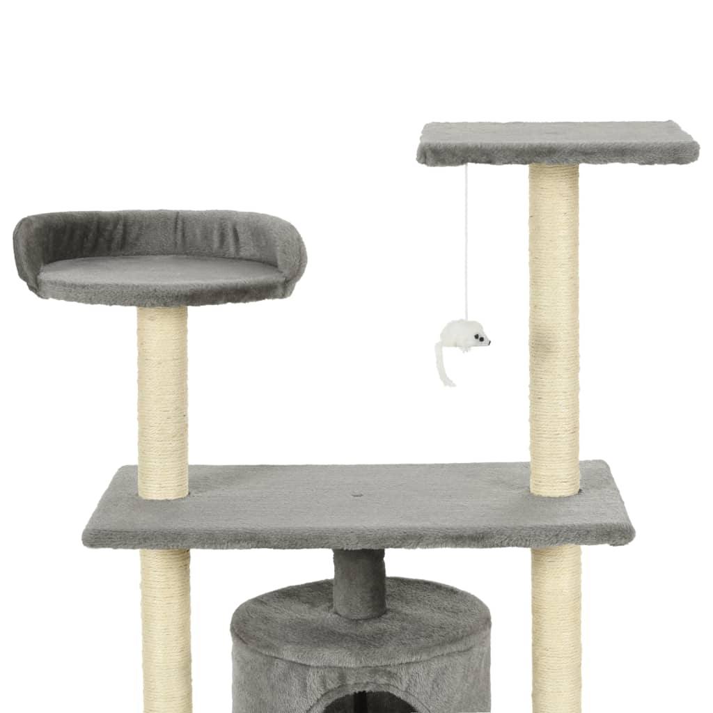 Arbre à chat avec griffoirs en sisal 95 cm Gris - www.kat-shop.be