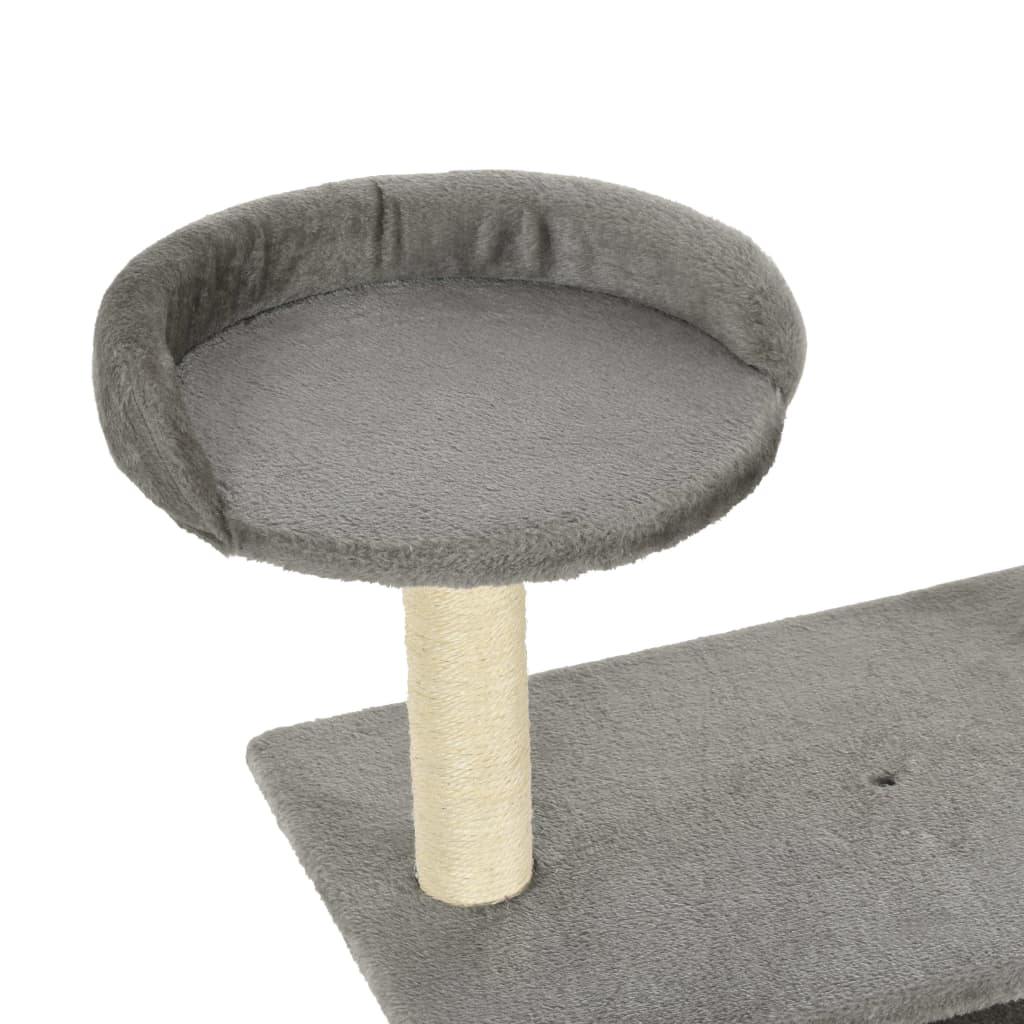 Arbre à chat avec griffoirs en sisal 95 cm Gris - www.kat-shop.be