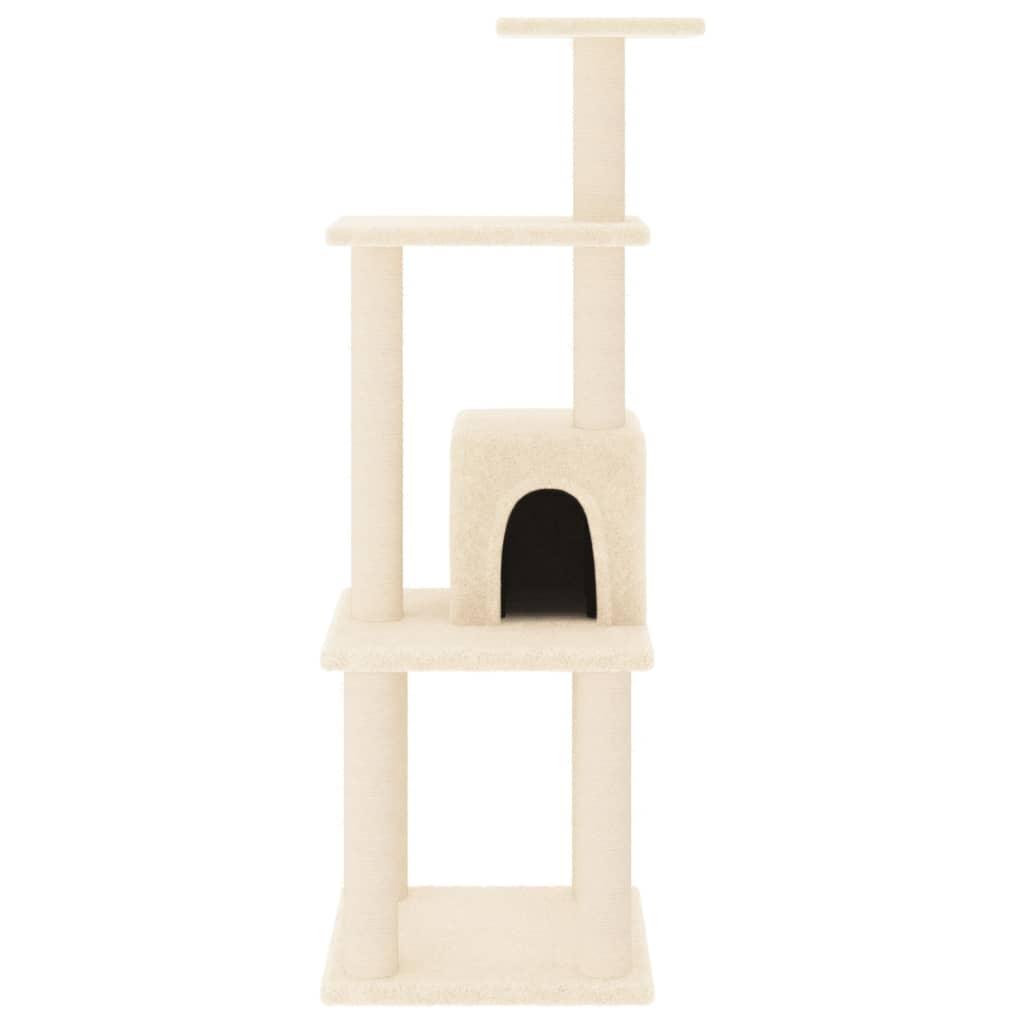 Arbre à chat avec griffoirs en sisal Crème 105 cm - Animalerie en ligne Kat-Shop