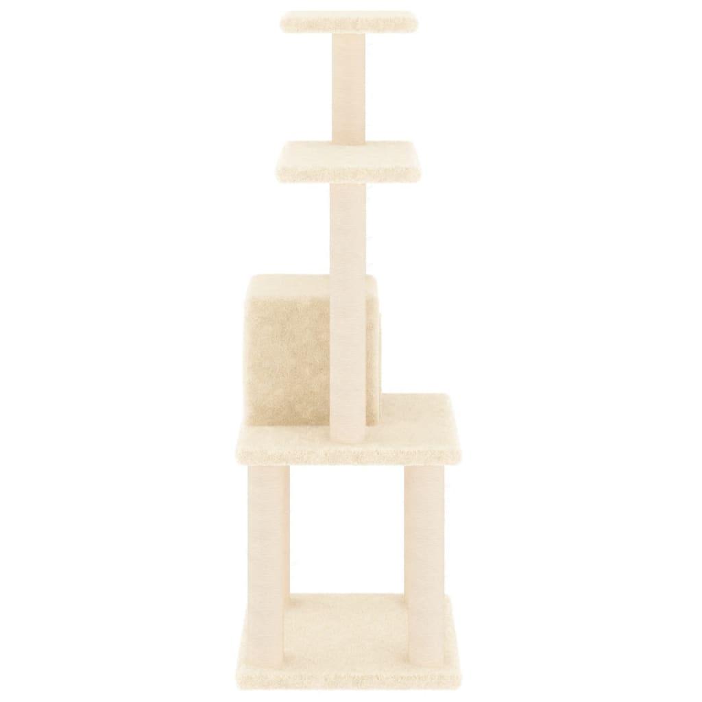 Arbre à chat avec griffoirs en sisal Crème 105 cm - Animalerie en ligne Kat-Shop