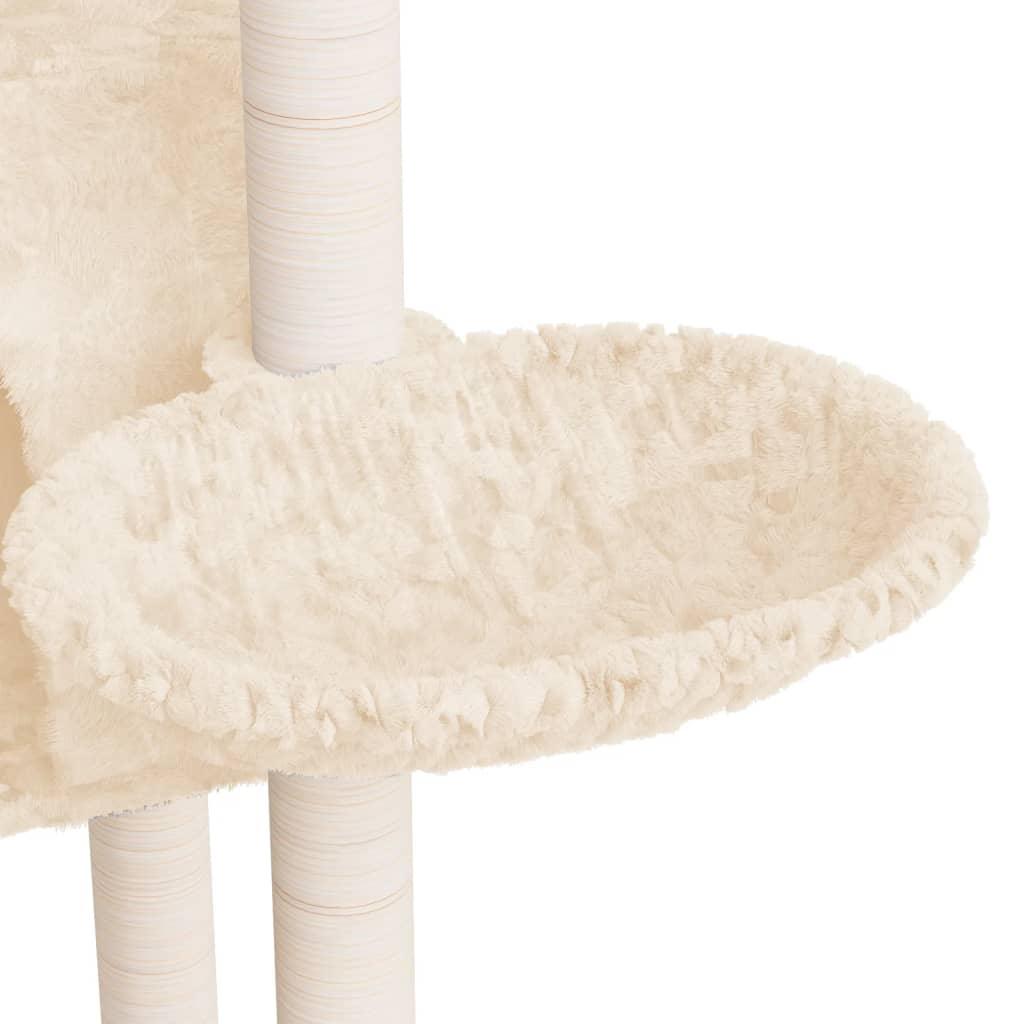 Arbre à chat avec griffoirs en sisal Crème 108,5 cm - Animalerie en ligne www.kat-shop.be