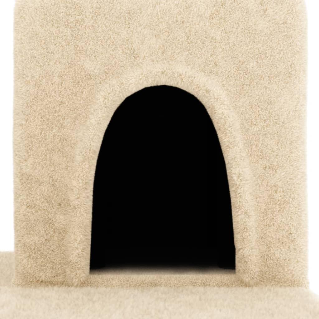 Arbre à chat avec griffoirs en sisal Crème 154 cm - Animalerie en ligne Kat-Shop