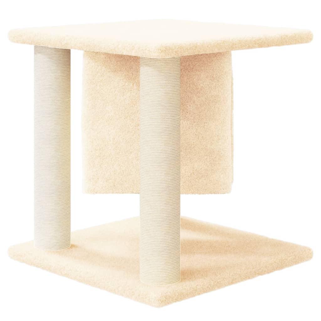 Arbre à chat avec griffoirs en sisal Crème 37 cm - Animalerie en ligne www.kat-shop.be