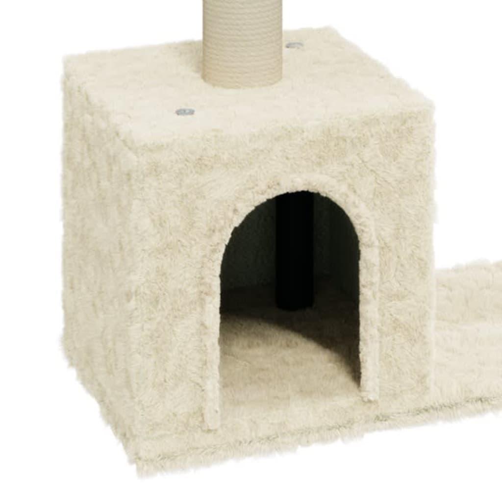 Arbre à chat avec griffoirs en sisal Crème 60 cm - Animalerie en ligne www.kat-shop.be