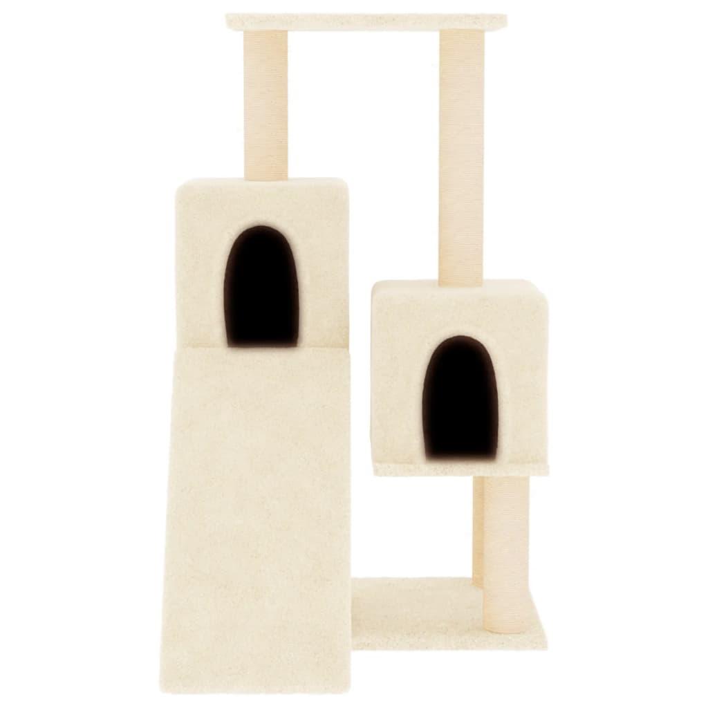 Arbre à chat avec griffoirs en sisal Crème 82 cm - Animalerie en ligne Kat-Shop