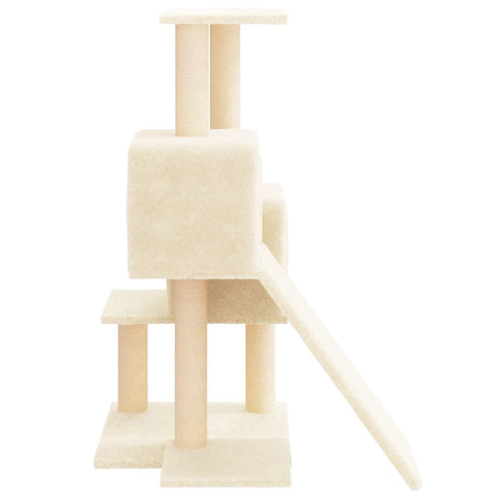 Arbre à chat avec griffoirs en sisal Crème 82 cm - Animalerie en ligne Kat-Shop