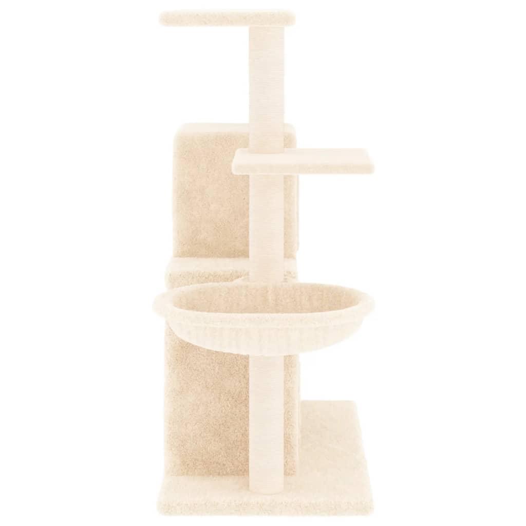 Arbre à chat avec griffoirs en sisal Crème 83 cm - Animalerie en ligne Kat-Shop