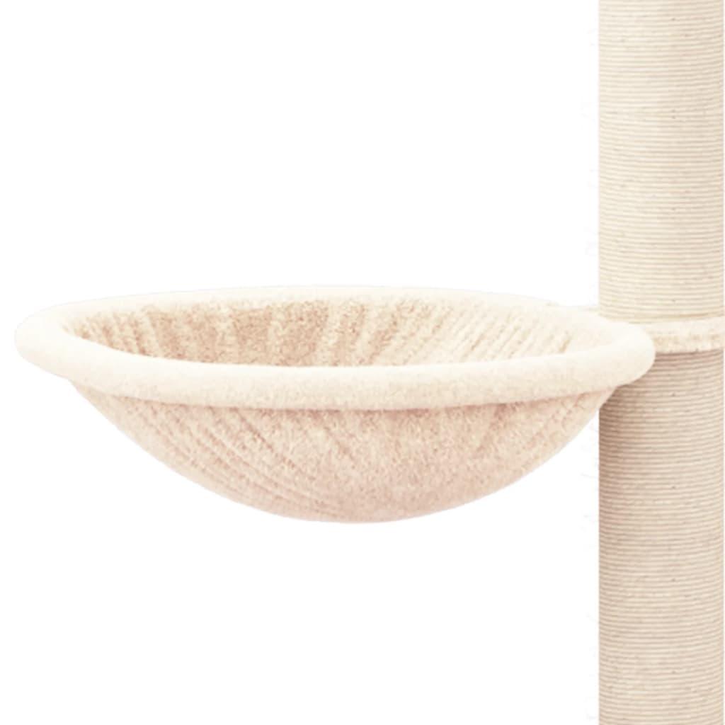 Arbre à chat avec griffoirs en sisal Crème 94,5 cm - Animalerie en ligne www.kat-shop.be