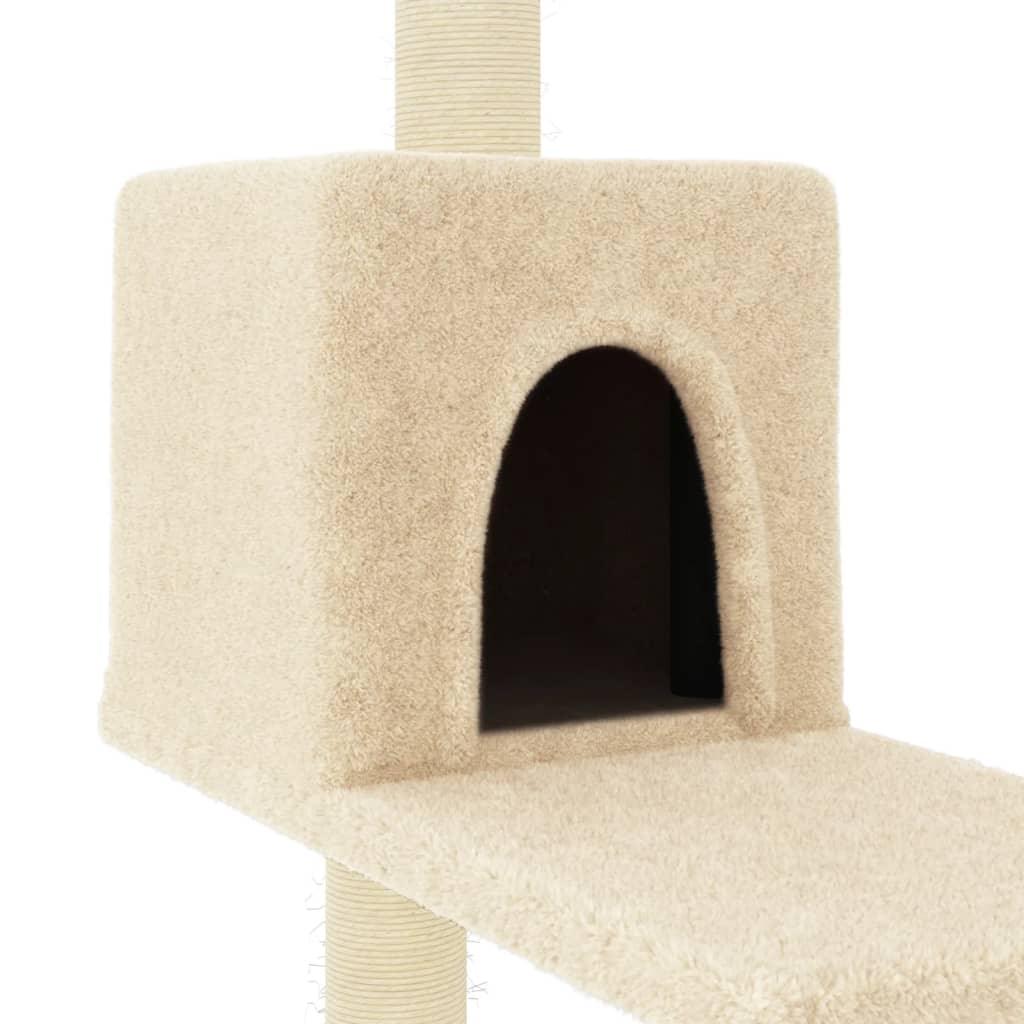 Arbre à chat avec griffoirs en sisal Crème 95 cm - Animalerie en ligne Kat-Shop