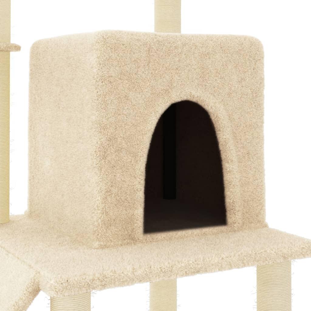 Arbre à chat avec griffoirs en sisal Crème 96,5 cm - Animalerie en ligne Kat-Shop