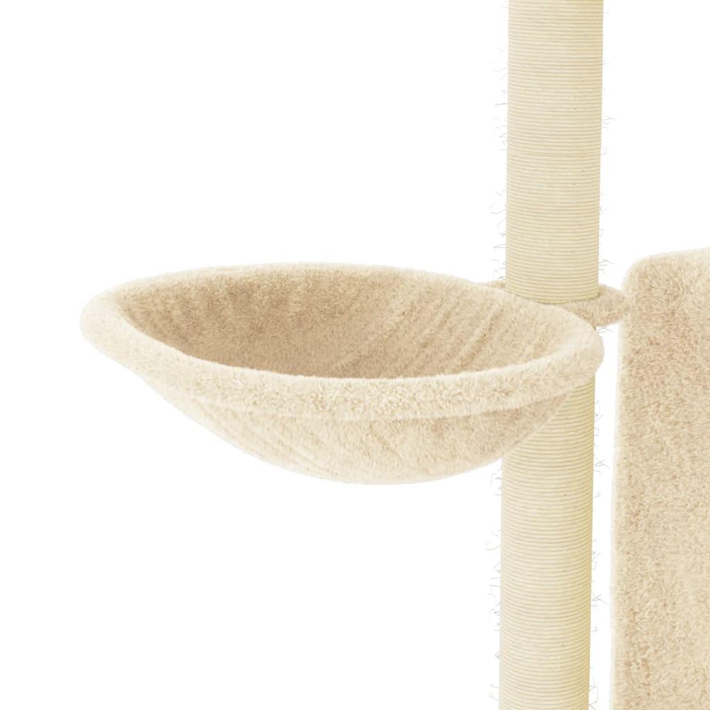 Arbre à chat avec griffoirs en sisal Crème 96,5 cm - Animalerie en ligne Kat-Shop