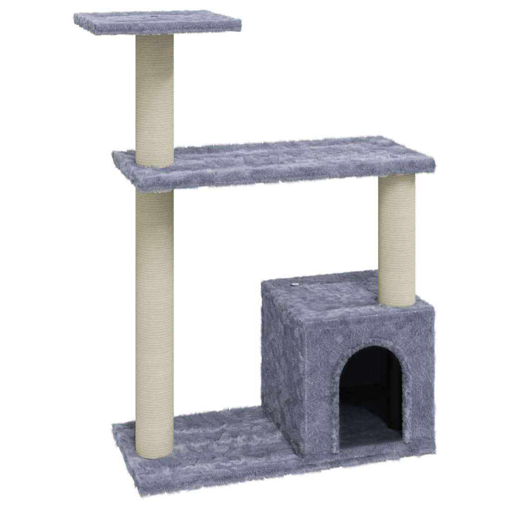 Arbre à chat avec griffoirs en sisal Gris clair 70 cm - Animalerie en ligne www.kat-shop.be