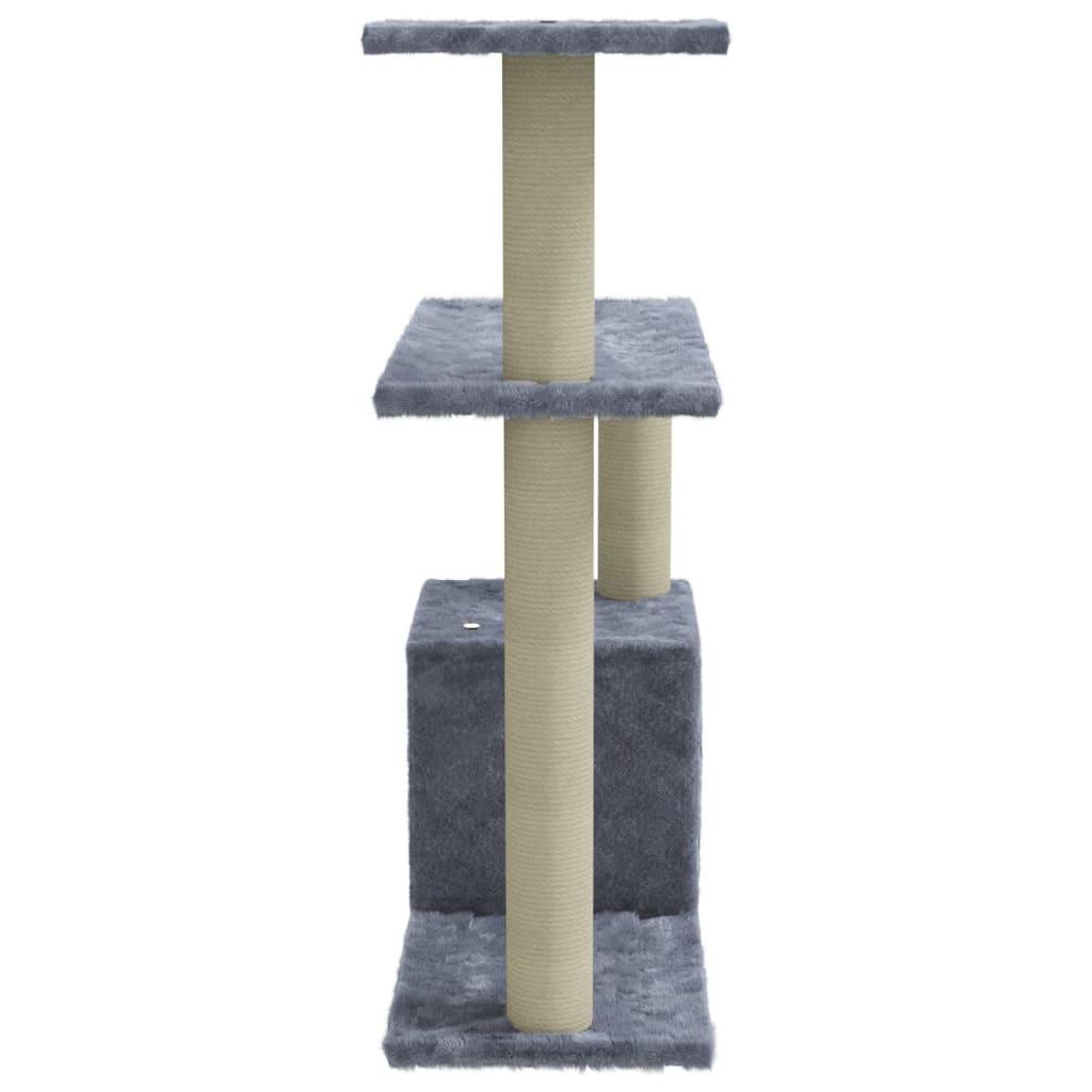 Arbre à chat avec griffoirs en sisal Gris clair 70 cm - Animalerie en ligne www.kat-shop.be