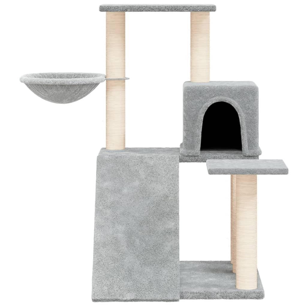 Arbre à chat avec griffoirs en sisal Gris clair 82 cm - Animalerie en ligne www.kat-shop.be