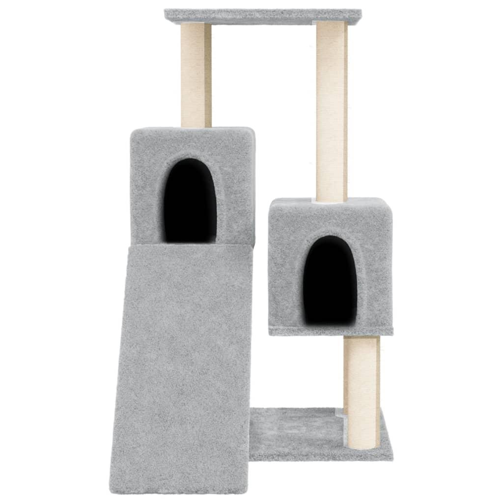 Arbre à chat avec griffoirs en sisal Gris clair 82 cm - Animalerie en ligne Kat-Shop