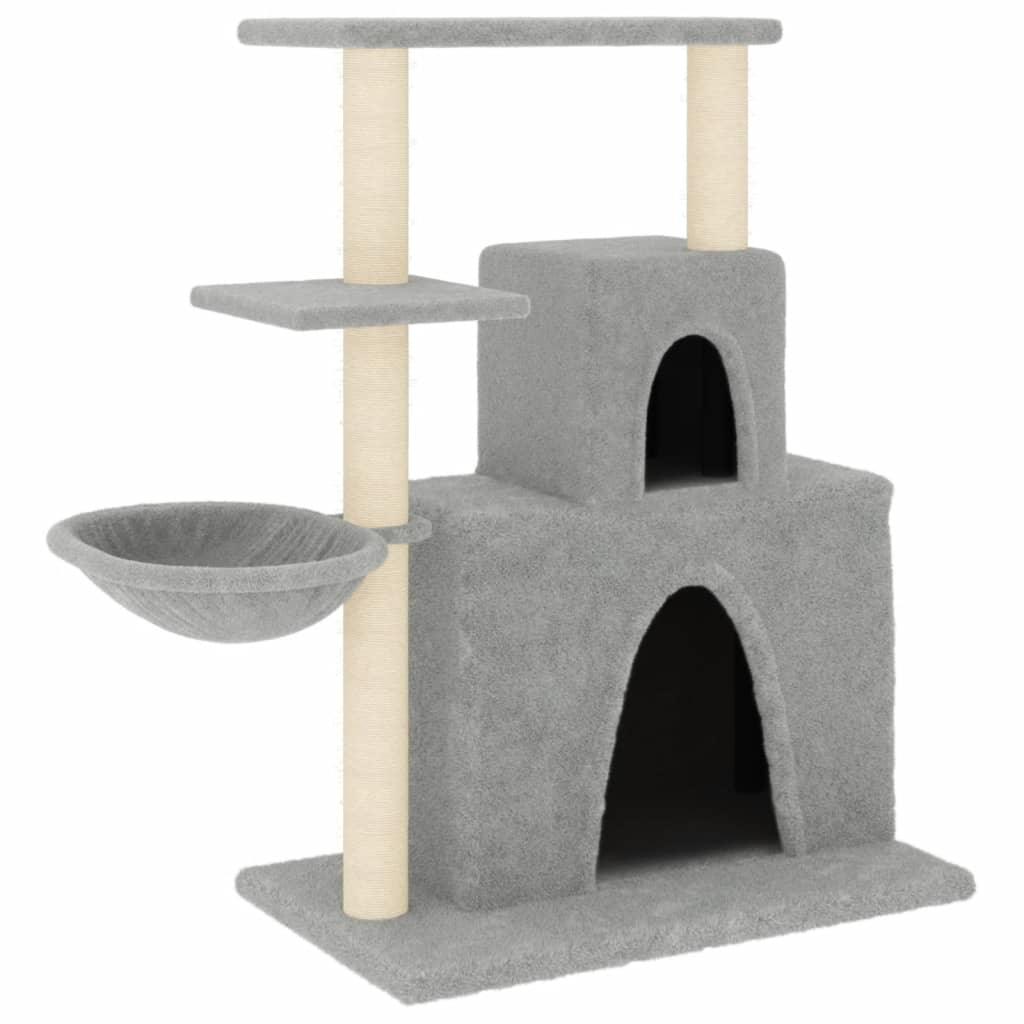 Arbre à chat avec griffoirs en sisal Gris clair 83 cm - Animalerie en ligne Kat-Shop