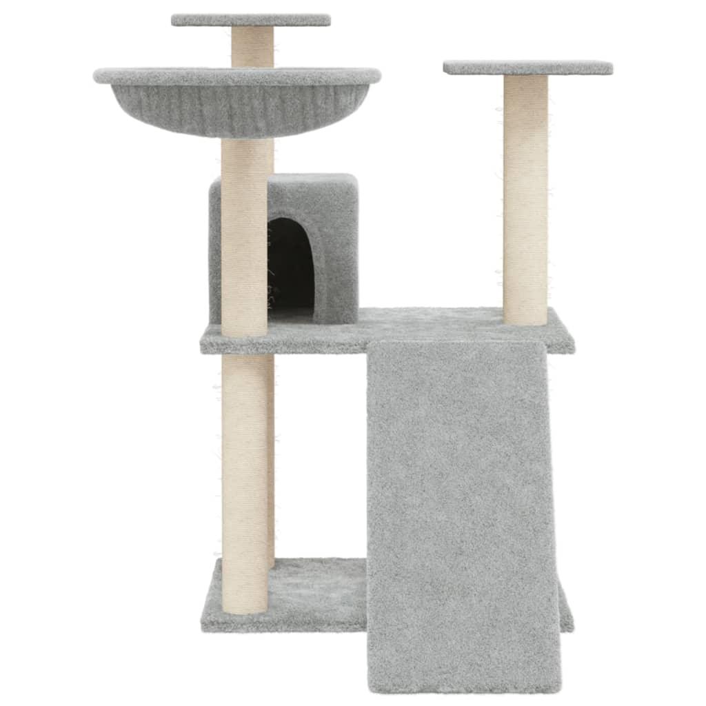 Arbre à chat avec griffoirs en sisal Gris clair 83 cm - Animalerie en ligne Kat-Shop