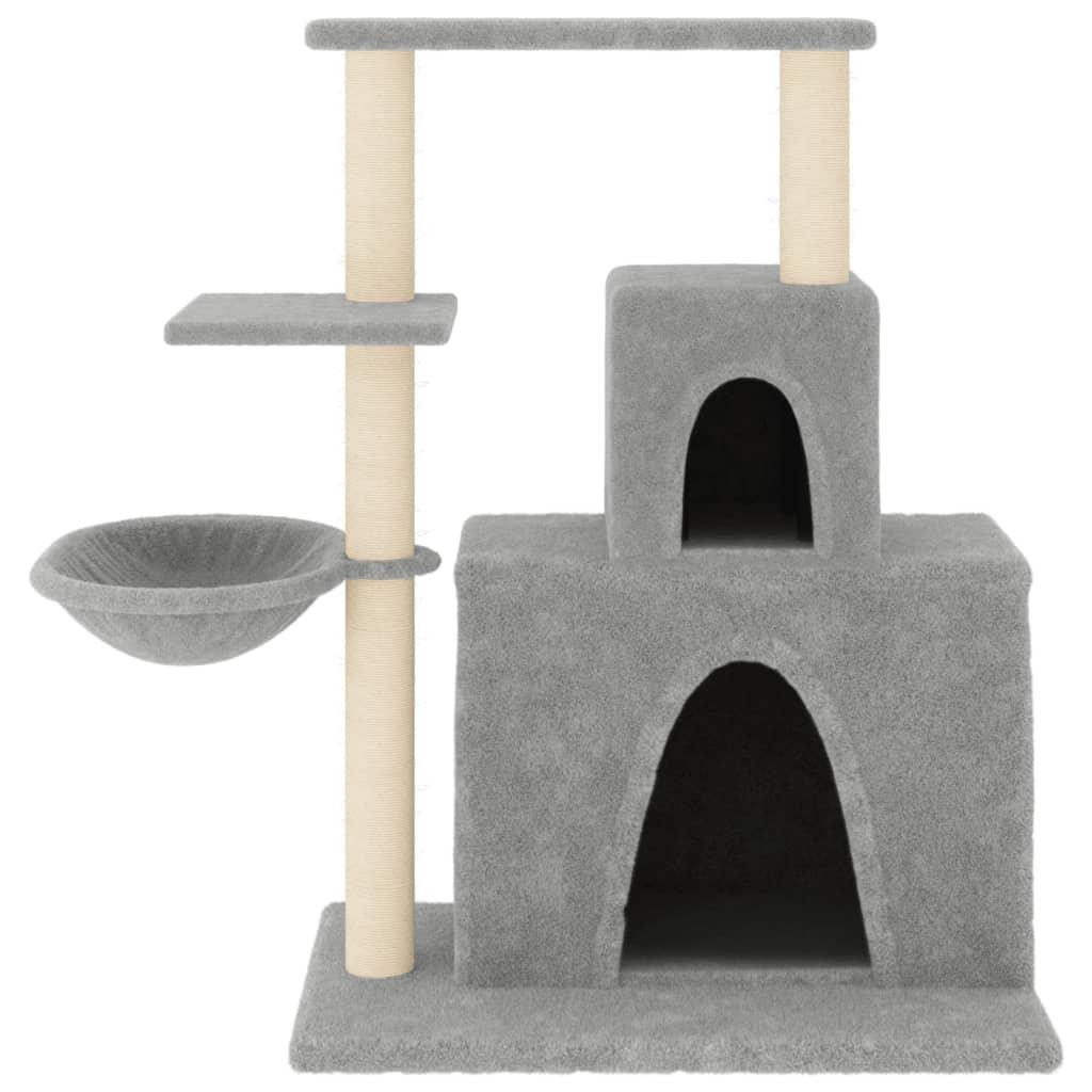 Arbre à chat avec griffoirs en sisal Gris clair 83 cm - Animalerie en ligne Kat-Shop