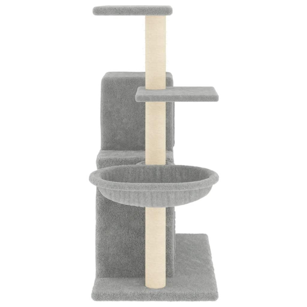 Arbre à chat avec griffoirs en sisal Gris clair 83 cm - Animalerie en ligne Kat-Shop