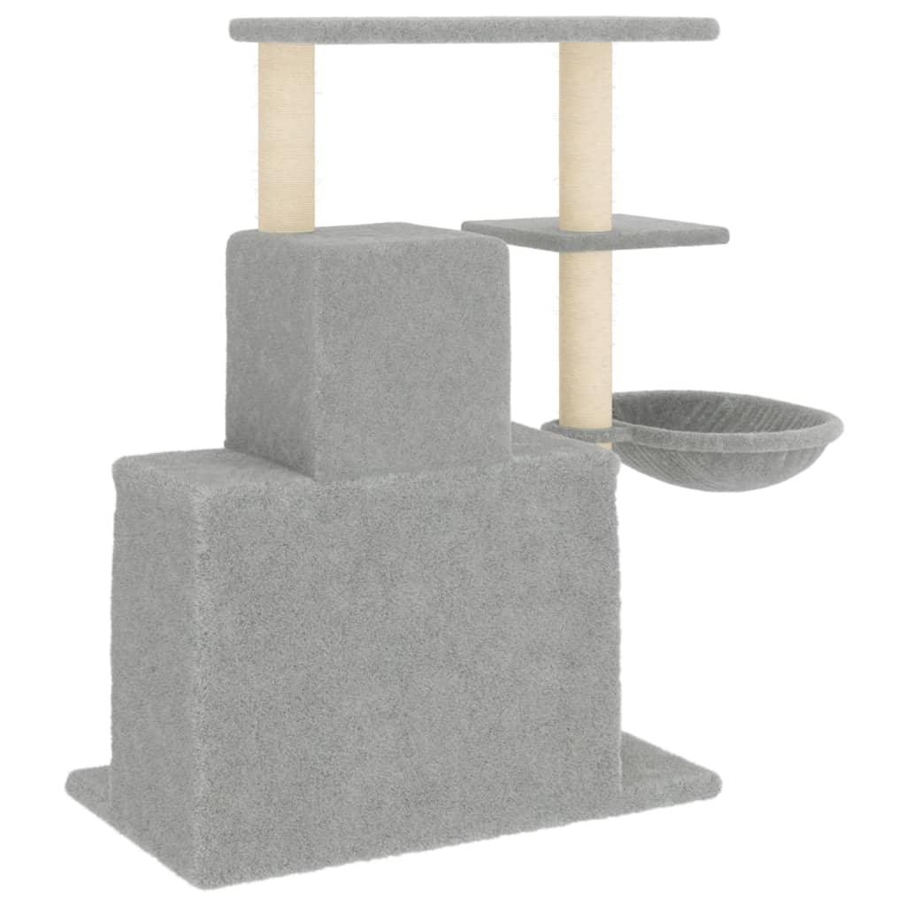 Arbre à chat avec griffoirs en sisal Gris clair 83 cm - Animalerie en ligne Kat-Shop