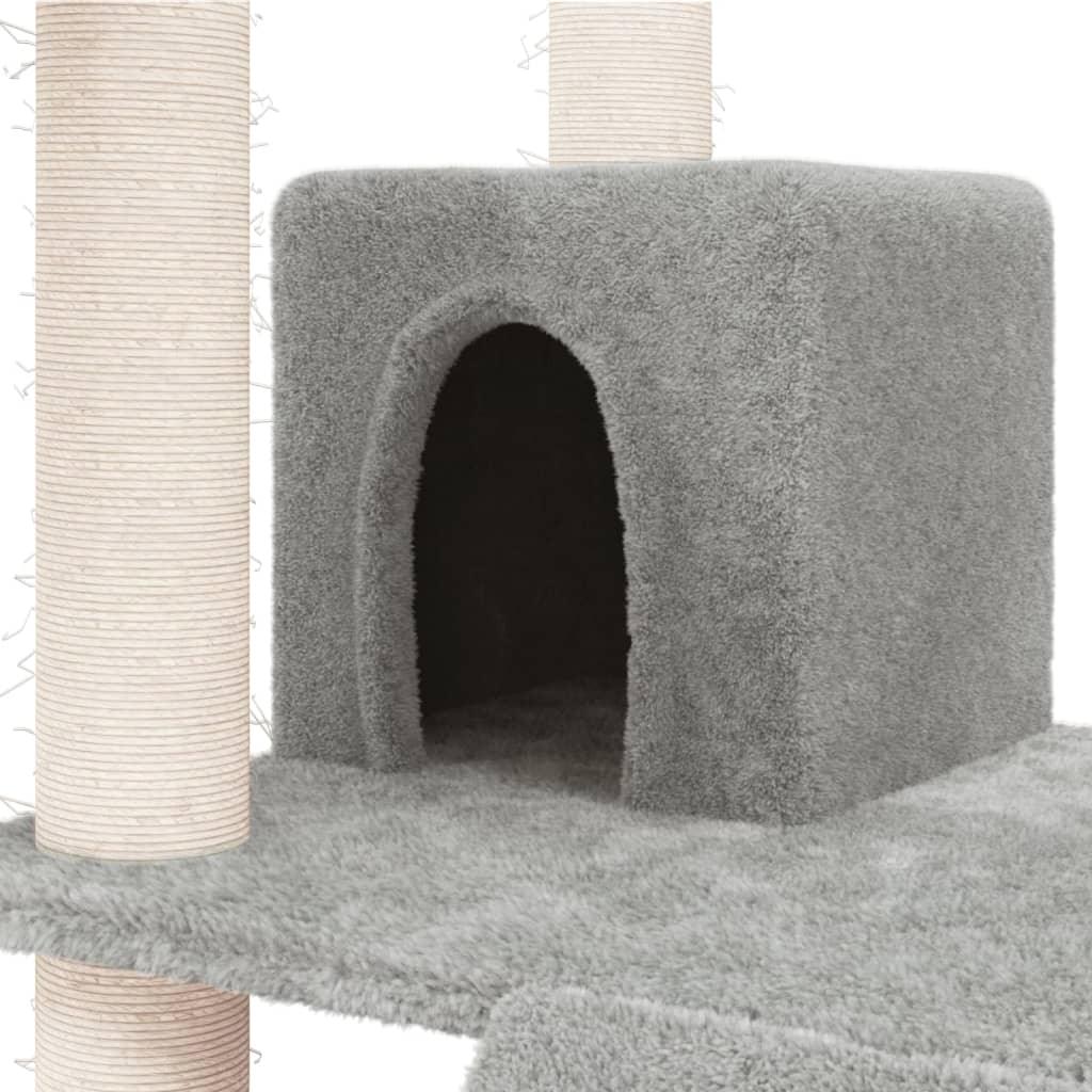 Arbre à chat avec griffoirs en sisal Gris clair 83 cm - Animalerie en ligne Kat-Shop