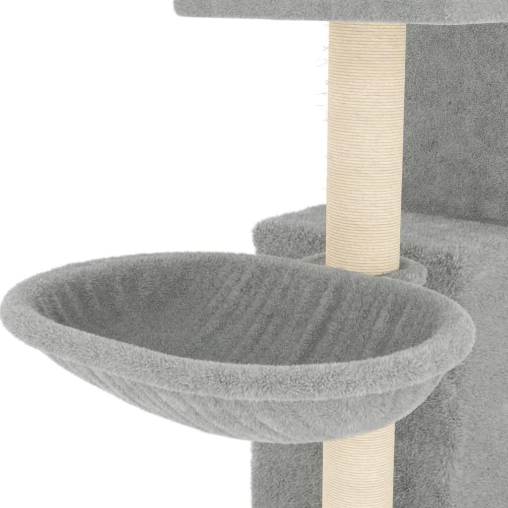 Arbre à chat avec griffoirs en sisal Gris clair 83 cm - Animalerie en ligne Kat-Shop