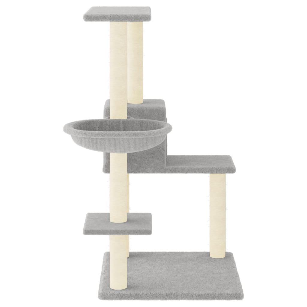 Arbre à chat avec griffoirs en sisal Gris clair 95 cm - Animalerie en ligne Kat-Shop