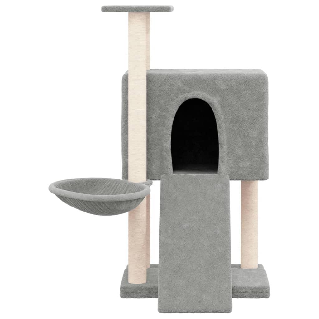 Arbre à chat avec griffoirs en sisal Gris clair 96 cm - Animalerie en ligne Kat-Shop