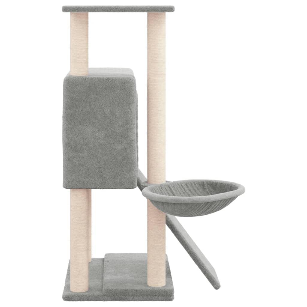 Arbre à chat avec griffoirs en sisal Gris clair 96 cm - Animalerie en ligne Kat-Shop