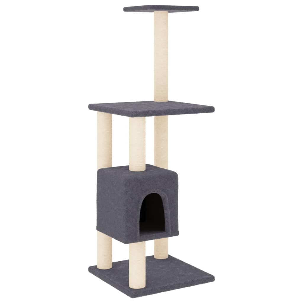 Arbre à chat avec griffoirs en sisal Gris foncé 104 cm - Animalerie en ligne Kat-Shop