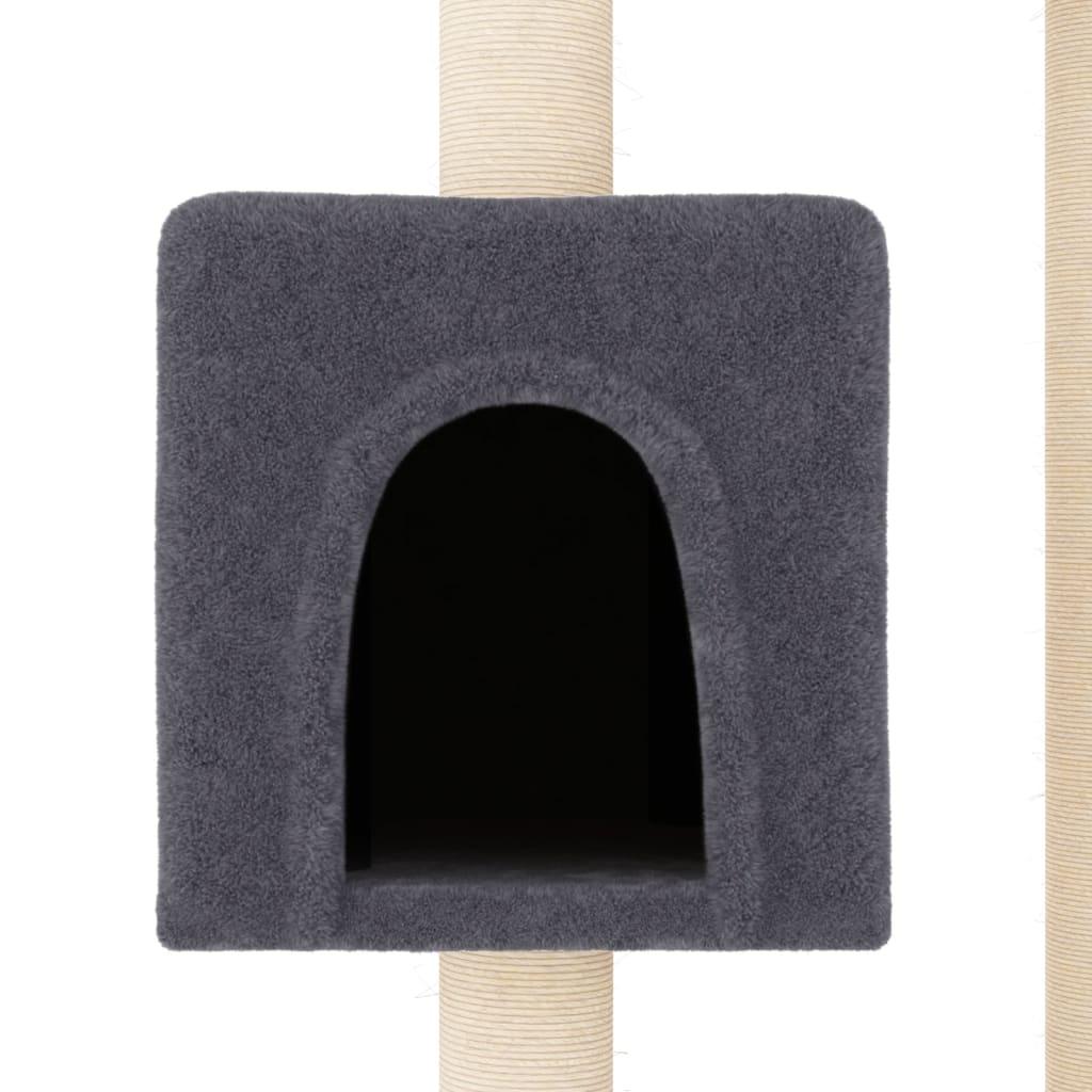 Arbre à chat avec griffoirs en sisal Gris foncé 104 cm - Animalerie en ligne Kat-Shop