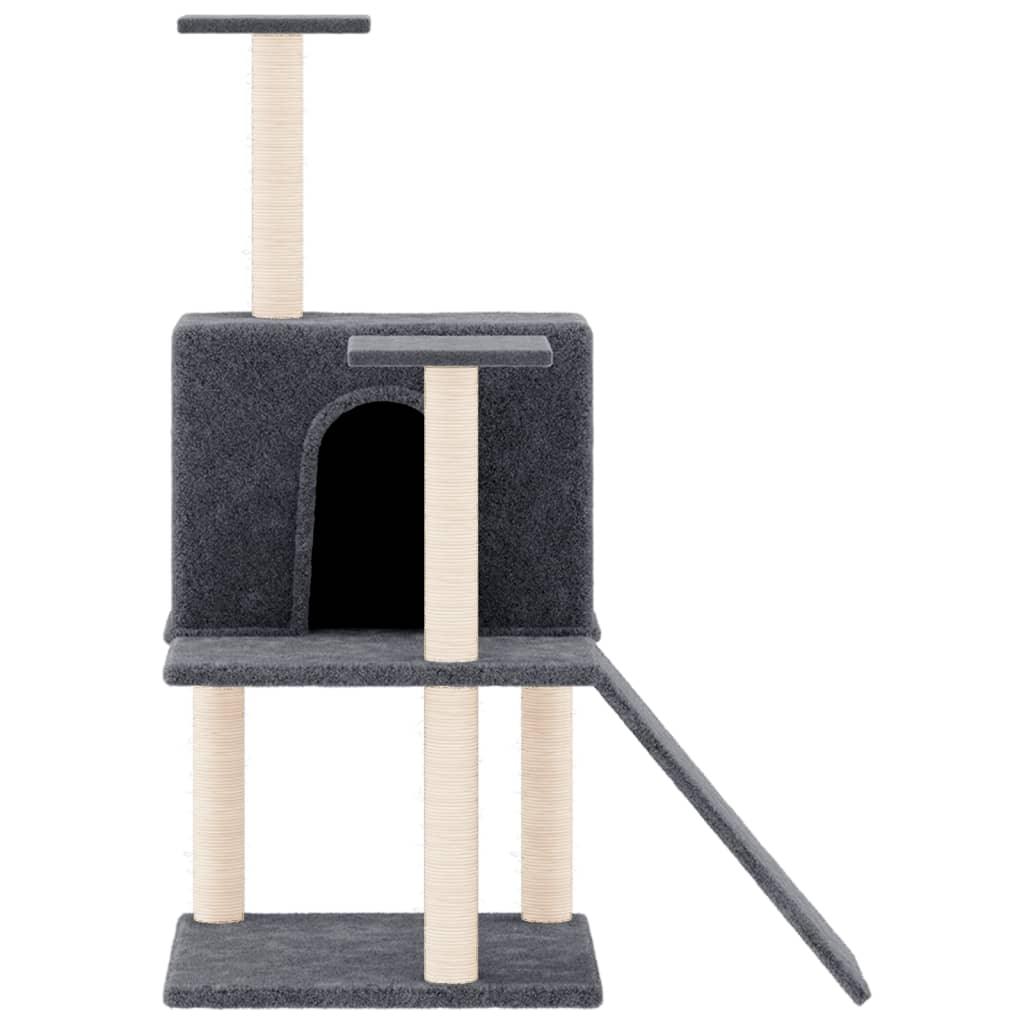 Arbre à chat avec griffoirs en sisal Gris foncé 109 cm - Animalerie en ligne www.kat-shop.be