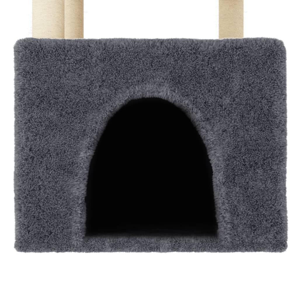 Arbre à chat avec griffoirs en sisal gris foncé 109,5 cm - Animalerie en ligne Kat-Shop