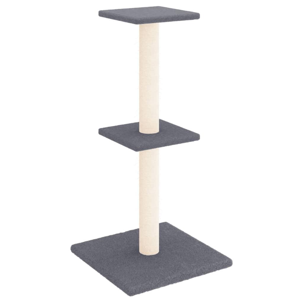 Arbre à chat avec griffoirs en sisal gris foncé 73 cm - Animalerie en ligne Kat-Shop