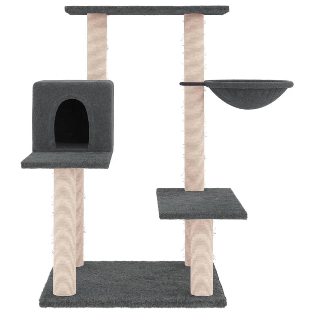 Arbre à chat avec griffoirs en sisal gris foncé 82,5 cm - Animalerie en ligne Kat-Shop