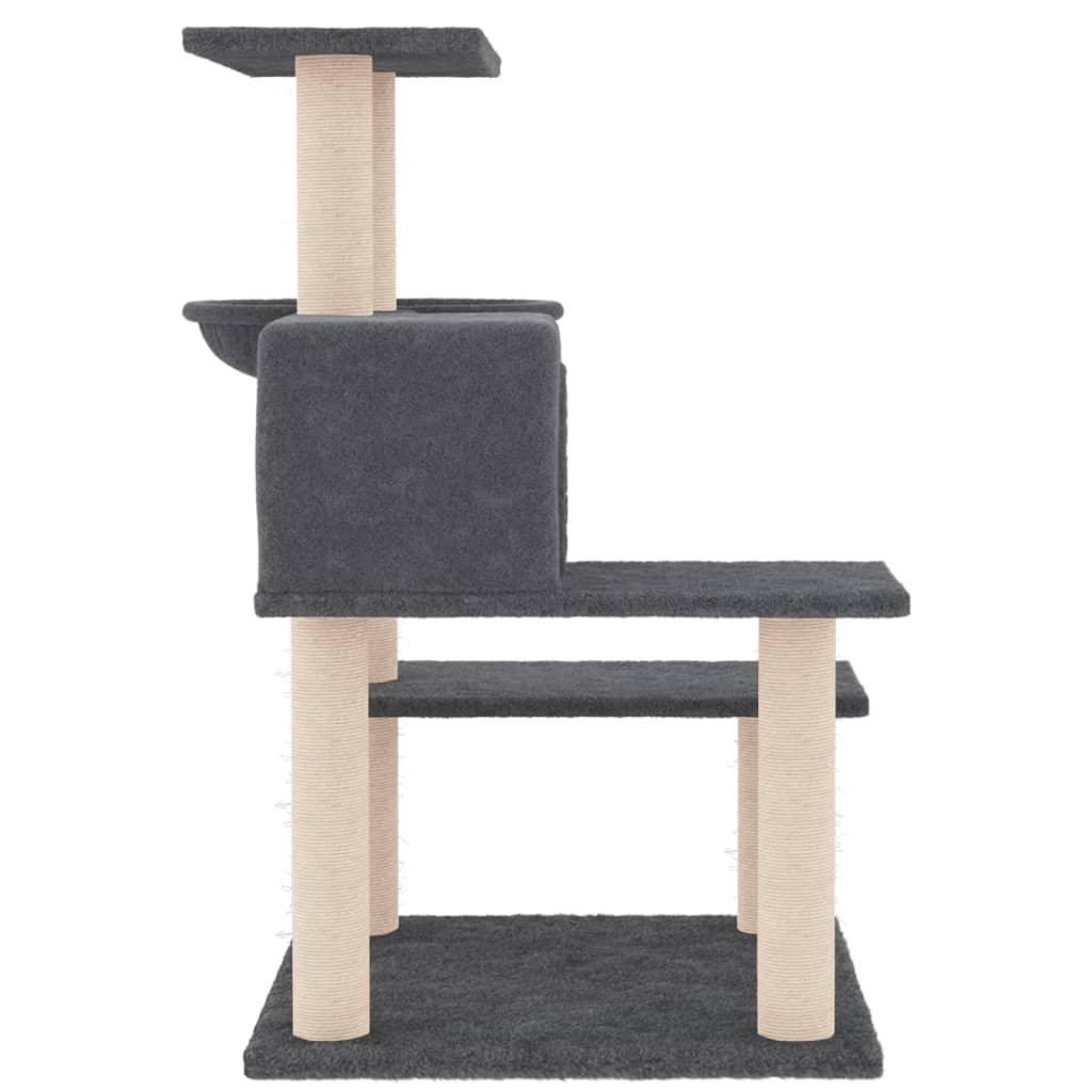 Arbre à chat avec griffoirs en sisal gris foncé 82,5 cm - Animalerie en ligne Kat-Shop